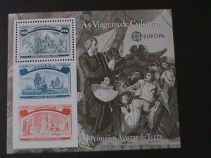 ​PORTUGAL-SC#1921-EUROPA- WELCOME AT BARCELONA-MNH S/S WE SHIP TO WORLDWIDE