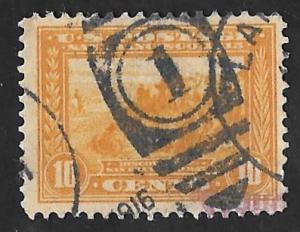400A 10 cents Superb Fancy Cancel San Francisco Bay, Stamp used VF