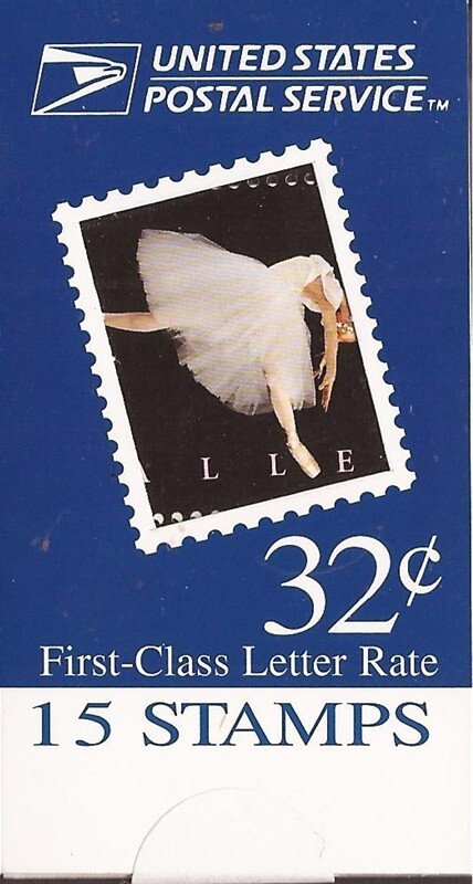 US Stamp - 1998 32c Ballet - Makeshift Booklet of 15 Stamps #BK273
