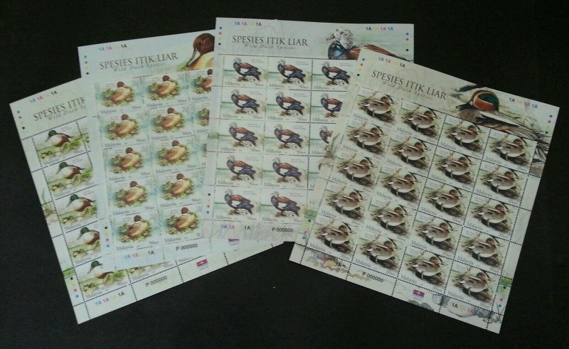 Wild Duck Species Malaysia 2006 Birds Pond (sheetlet) MNH *P000000 *VIP *Rare