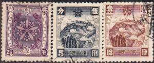 Manchukuo #112-115  Used