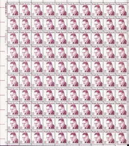 20¢ Ralph Bunche Full Sheet of 100 Scott #1860, Mint NH Great Americans Issue
