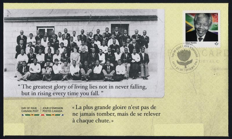 Canada 2806 on FDC - Nelson Mandela, Black History Month