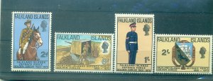 Falkland Is. - Sc# 188-91. 1970 Defense Forces. MNH $8.05.