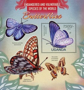 Butterfly Stamp Icaricia Icarioides Missionensis Euphydryas S/S MNH #3019/Bl.416