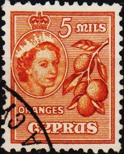 Cyprus. 1955 5m S.G.175 Fine Used