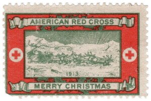 (I.B) US Cinderella : American Red Cross Christmas Seal (1913)