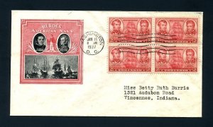 Set of # 785 to 794 on First Day Covers with various cachets dated 1936 to 1937