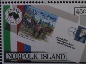 NORFOLK ISLAND 1984-SC#346a AUSIPEX'84 STAMP SHOW -MNH STRIP VERY FINE-