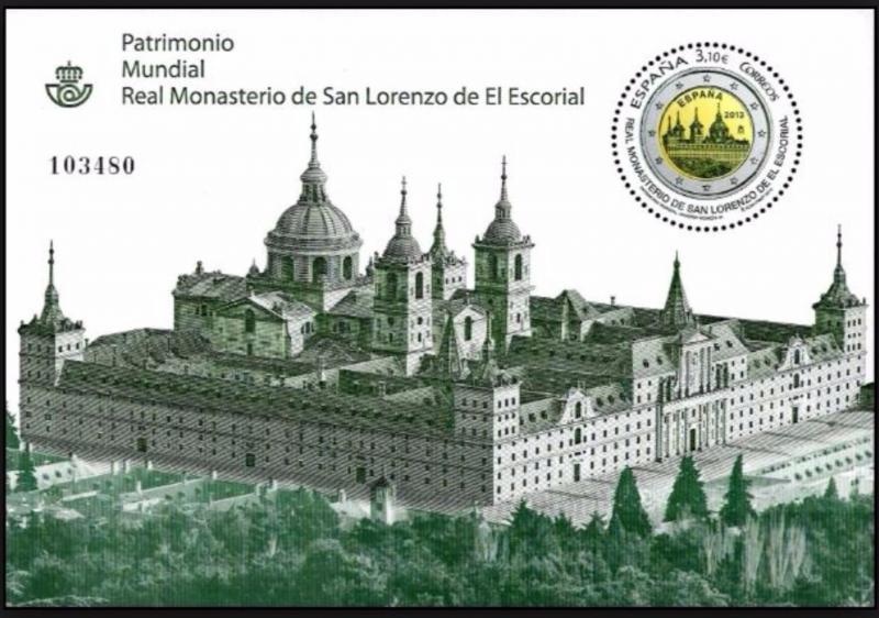 ESPAGNE SPANIEN SPAIN ESPAÑA 2013 M/S MONASTRY OF ESCORIAL HB MI B234-4777 S...