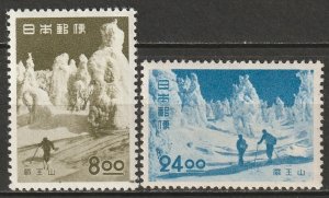 Japan 1951 Sc 523-4 set MLH*