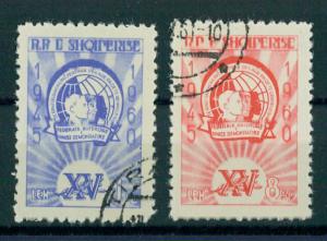 ALBANIA  15TH YEARS ANNIVERSARY OF WORLD CLEANING DEMOCRATIC YOUTH 1960  U SET