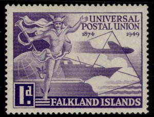 Falkland Islands Gvi SG168, 1d Purple, M Mint-