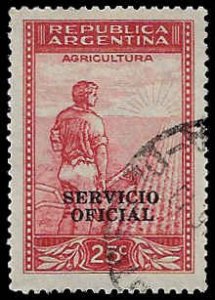 Argentina #O49 Used; 25c Official overprint of #441 (1938)
