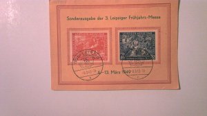 GERMANY LEIPZIG FAIR COMMEMORATIVE CARD