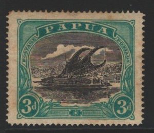 Papua New Guinea Sc#66a MH - gum toning
