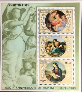 Aitutaki 1983 Christmas Minisheet MNH