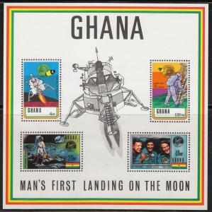 Ghana Lunar landing S/Sheet (Scott # 389a) MNH