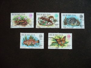 Stamps - Bermuda - Scott# 369-373 - Used Part Set of 5 Stamps