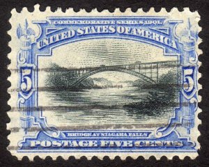 1901, US 5c, Niagara Falls, Used, Sc 297