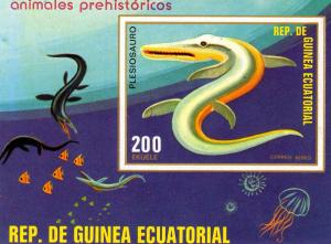 Equatorial Guinea 1978 Prehistoric Animals SS Imperforated .Mi.#Bl.305