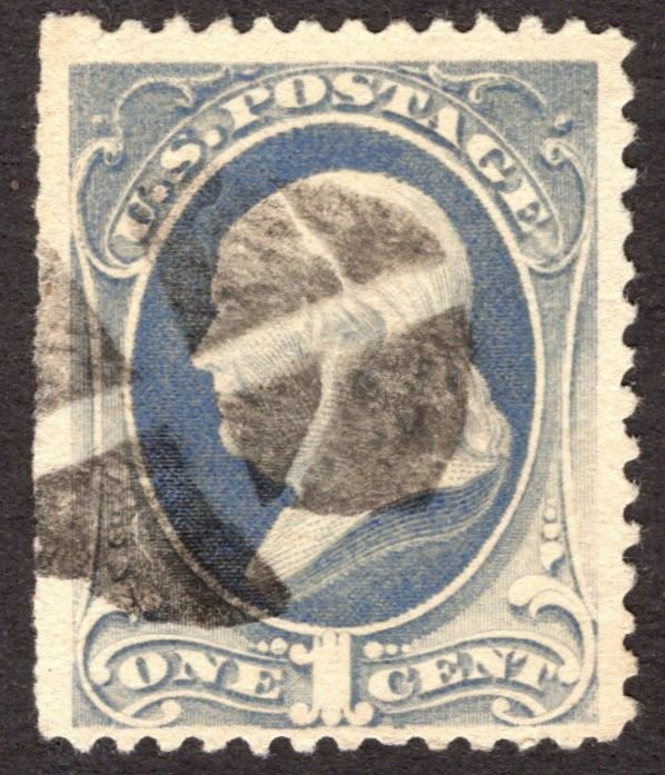 1881, US 1c, Franklin, Used, Sc 206