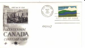 US 1324 (Me-4) 5c Montreal Expo '67 FDC Artcraft Cachet ECV $6.00