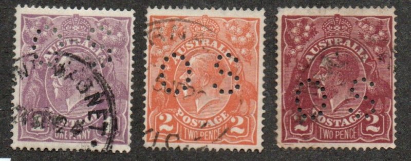 Australia OB22, OB27, OB29 Used