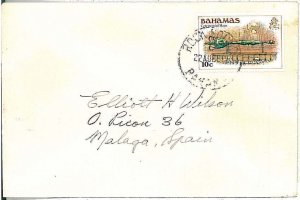 28623 - BAHAMAS -  POSTAL HISTORY -  Postmark on COVER 1980 - ROCK SOUNDS