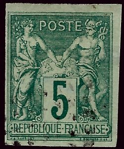 French Colonies Scott #31 F-VF Used hr SCV$8.50..Colony stamps are strong!