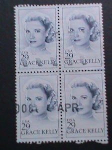 ​UNITED STATES-FAMOUS GRACE KELLY USED-BLOCK VERY FINE WE SHIP TO WORLD WIDE