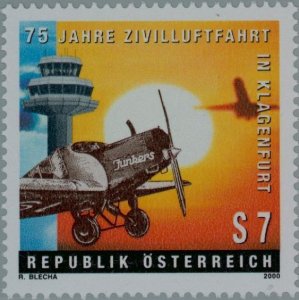 Austria 2000 MNH Stamps Scott 1815 Aviation Airport Airplane