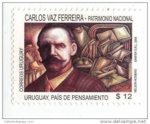 2008 URUGUAY mnh stamp philosopher humanist science