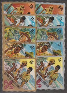 Burundi SC 207-211, C41-45 MNH