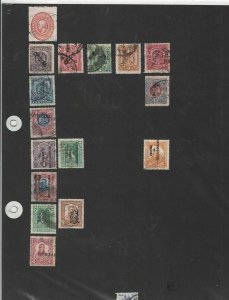 mexico overprints stamps ref 12003