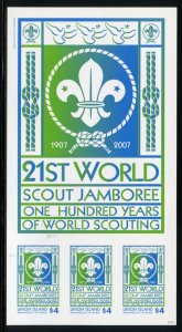 CLEARANCE SALE UNION SCOTT #320  21sr WORLD SCOUT JAMBOREE IMPERF SHEET MINT NH