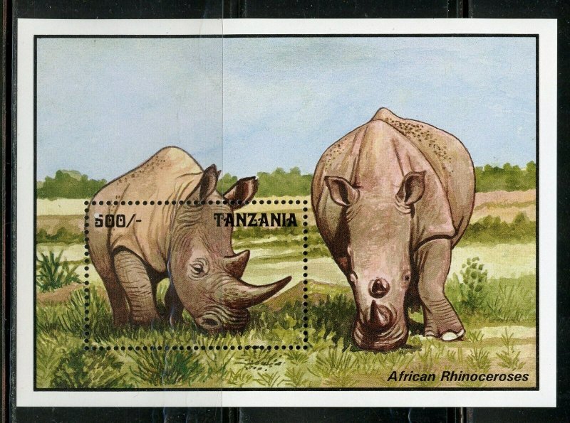 ANIMALS OF TANZANIA SCOTT#1026/29 TWO SHEETS AND TWO SOUVENIR SHEETS  MINT NH  