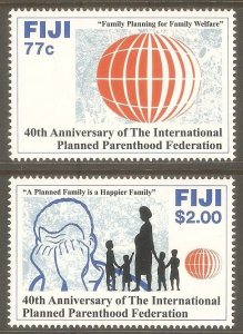 FIJI Sc# 674 - 675 MNH FVF Set of 2 Planned Parenthood