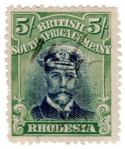 (I.B) Rhodesia/BSAC Revenue : Duty Stamp 5/-