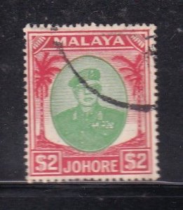 Malaya JOhore 1949 Sc 149 $2 Used