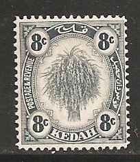 Malaya Kedah SC 32 Mint, Never Hinged