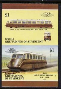 St Vincent - Bequia 1987 Locomotives #5 (Leaders of the W...