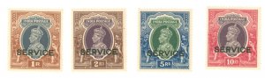 India #O100-O103 Mint (NH) Single (King)