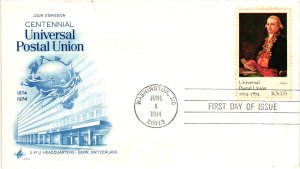 #1537? Universal Postal Union - Artcraft Cachet  