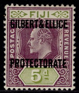 GILBERT AND ELLICE ISLANDS EDVII SG5, 5d purple & olive-green, M MINT. Cat £65.