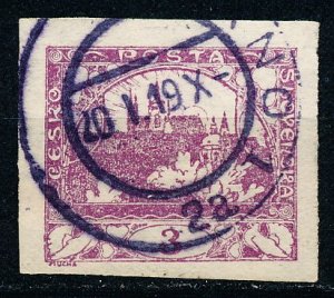 Czechoslovakia #1 Single Used