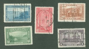 Canada #241-5  Single (Complete Set)