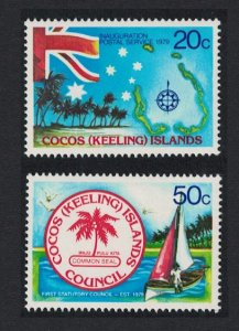 Cocos (Keeling) Is. Sailing Southern Cross 2v 1979 MNH SC#32-33 SG#32-33