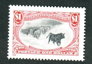 3210 Cattle in Snow Trans Mississippi MNH single