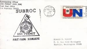 1971, USS Permit, SSN-594, SUBROC 1st Firing (KK638)